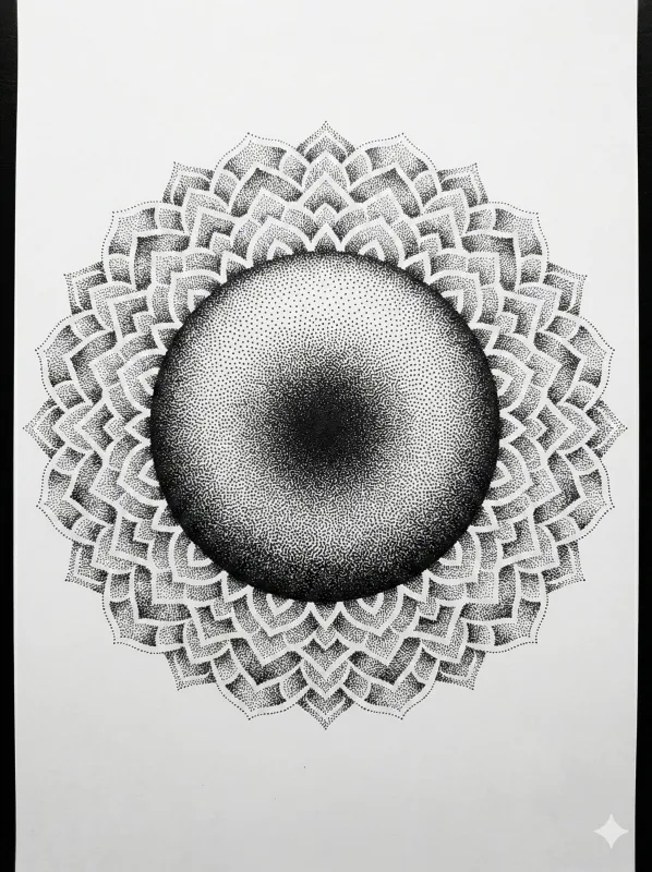 Dotwork Mandala